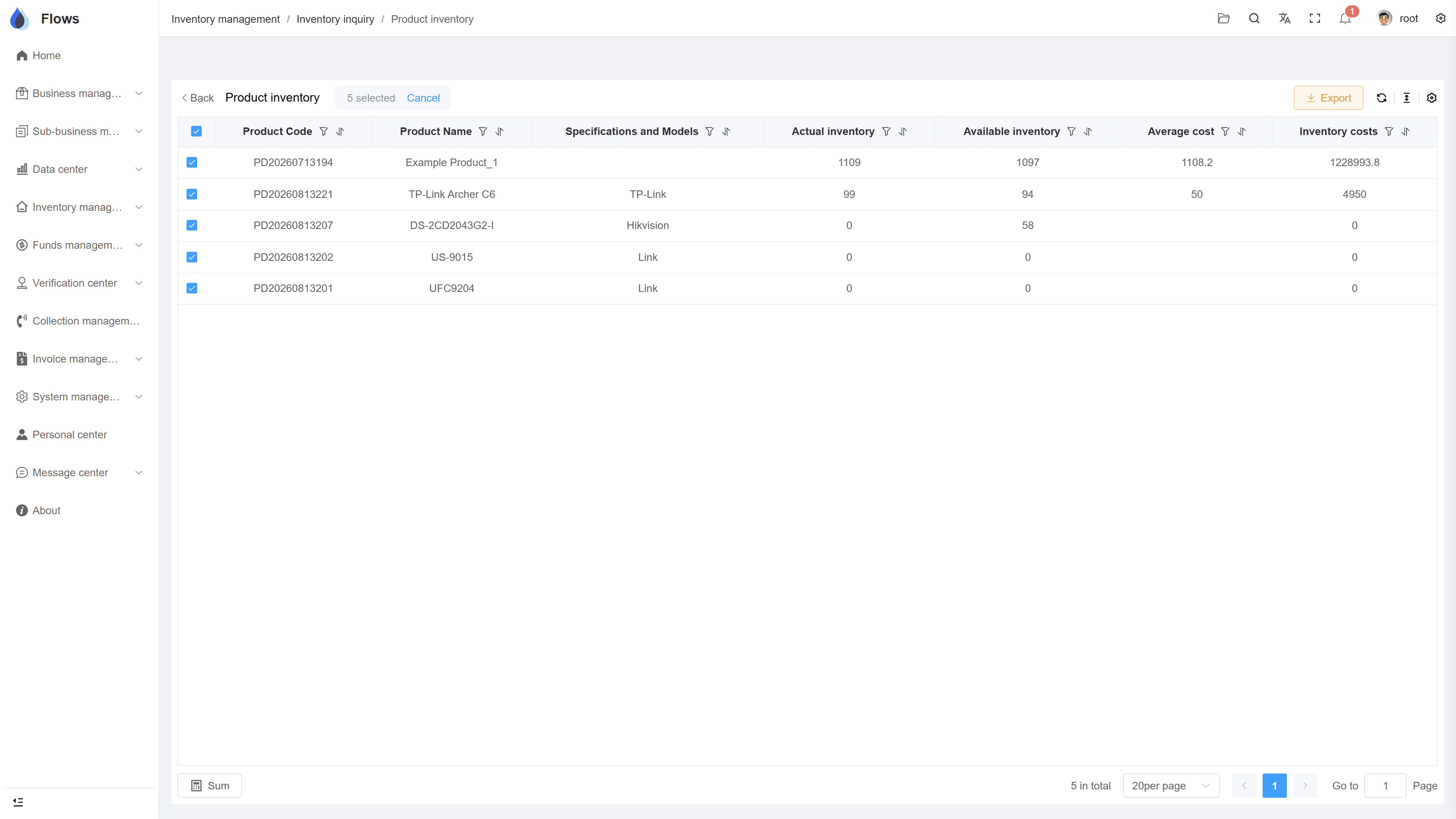 Warehouse management — set up once, run every day